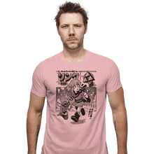Load image into Gallery viewer, Daily_Deal_Shirts Fitted Shirts, Mens / Small / Pink The Hero&#39;s Journey
