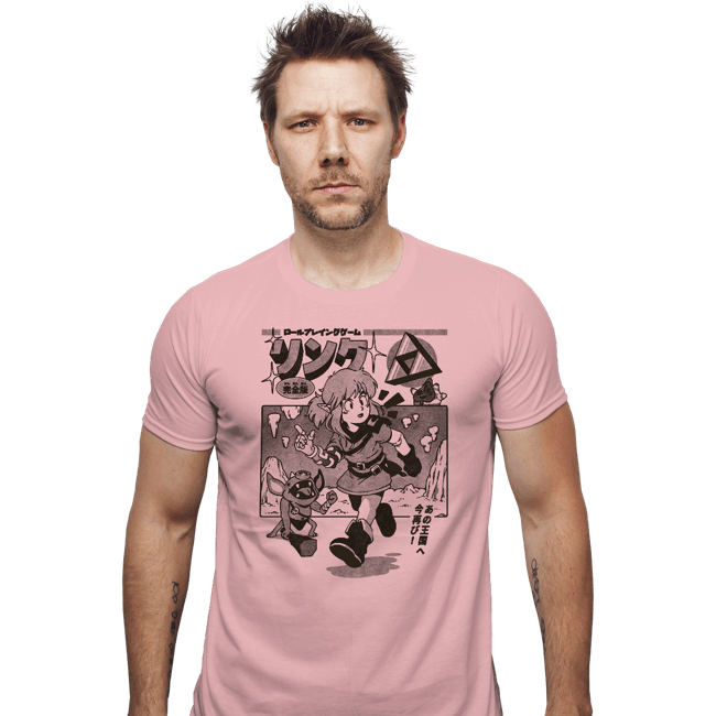 Daily_Deal_Shirts Fitted Shirts, Mens / Small / Pink The Hero's Journey