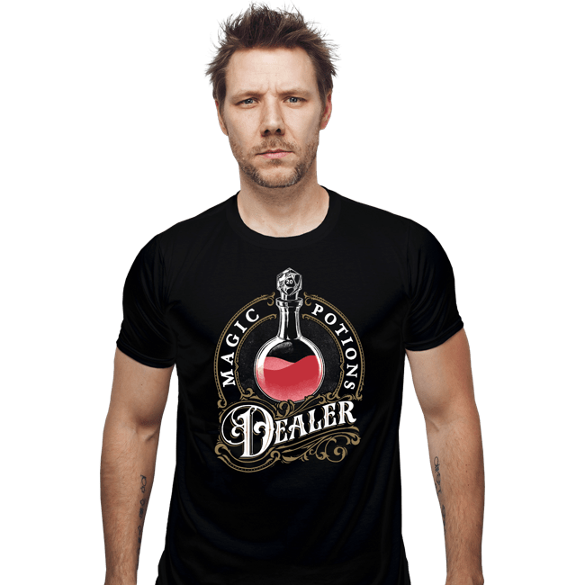 Secret_Shirts Fitted Shirts, Mens / Small / Black Magic Potion Dealer