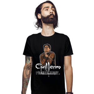 Shirts Fitted Shirts, Mens / Small / Black Guillermo The Vampire Slayer