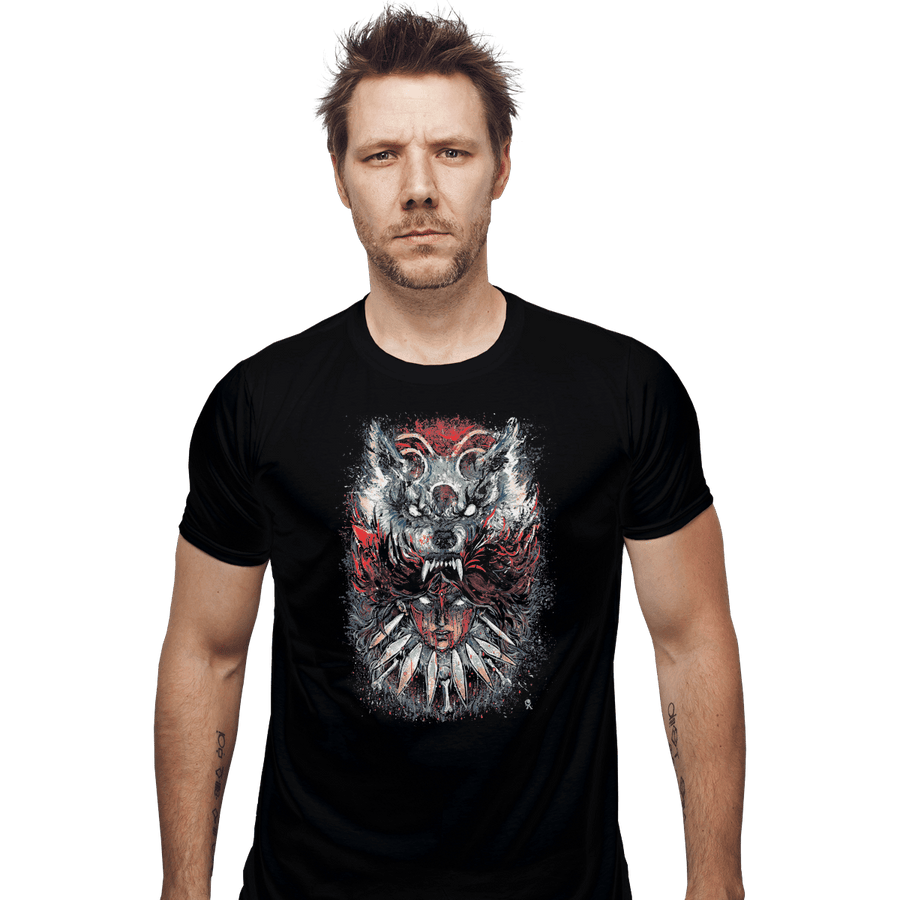 Shirts Fitted Shirts, Mens / Small / Black Wolf Princess
