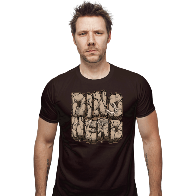 Shirts Fitted Shirts, Mens / Small / Dark Chocolate Dino Nerd