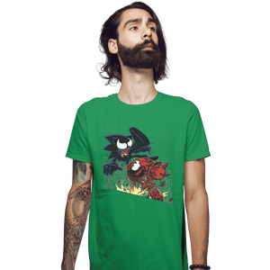Shirts Fitted Shirts, Mens / Small / Irish Green Echidna Vs Hedgehog