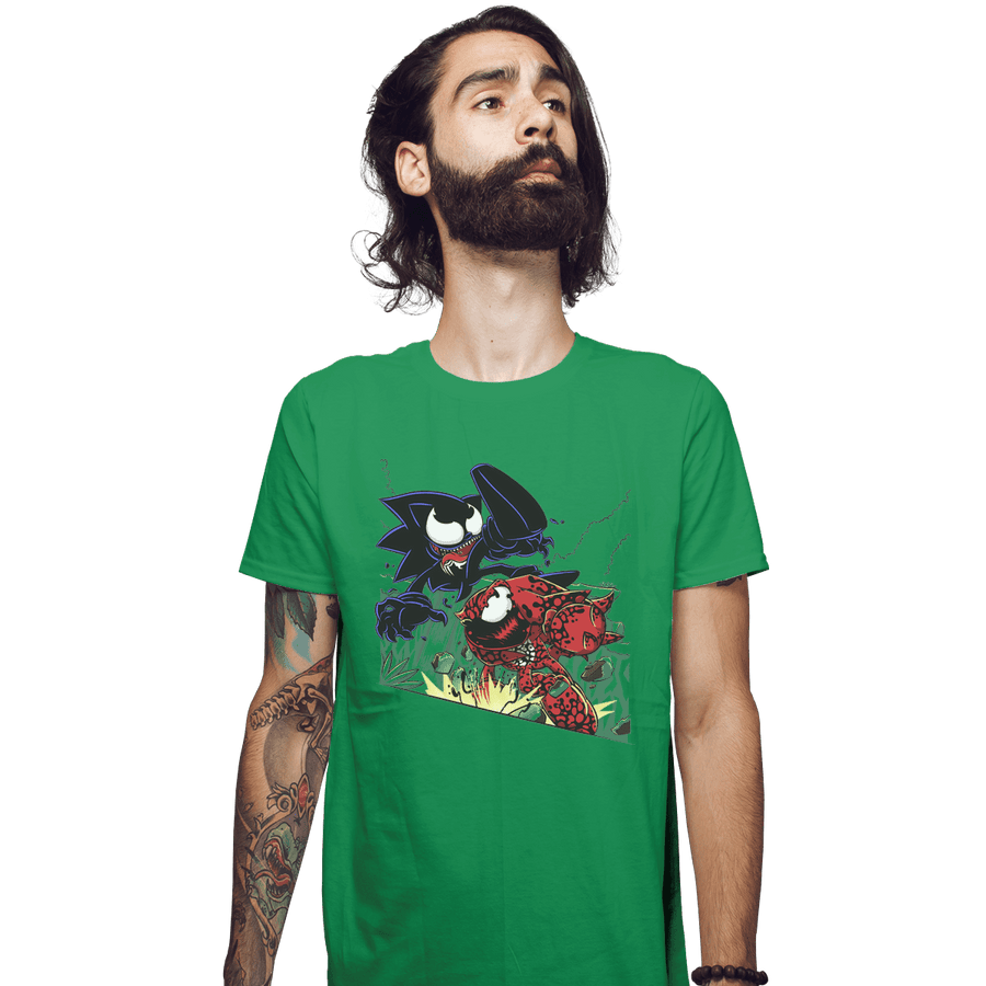 Shirts Fitted Shirts, Mens / Small / Irish Green Echidna Vs Hedgehog