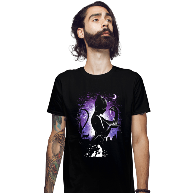 Shirts Fitted Shirts, Mens / Small / Black The Cat