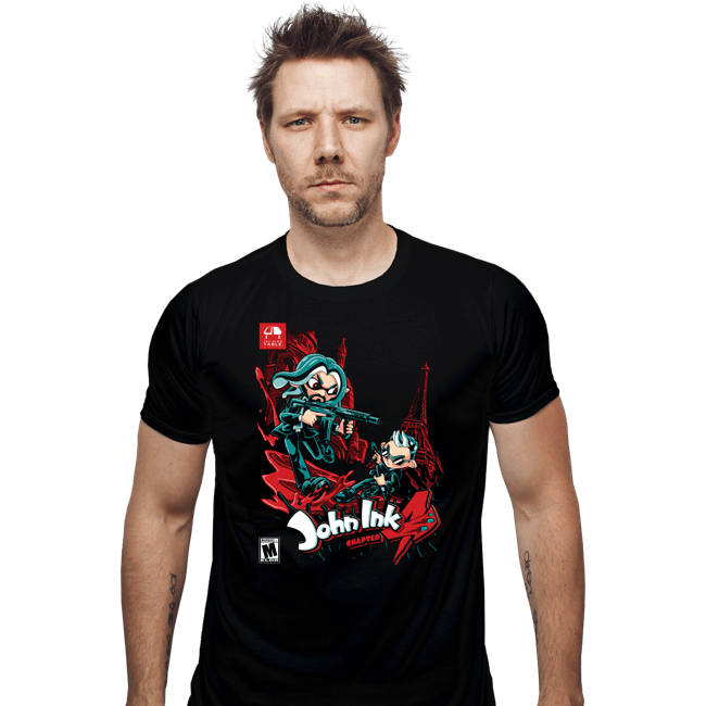Daily_Deal_Shirts Fitted Shirts, Mens / Small / Black John Ink