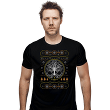 Load image into Gallery viewer, Shirts Fitted Shirts, Mens / Small / Black Grace Golden Tree Ugly Sweater
