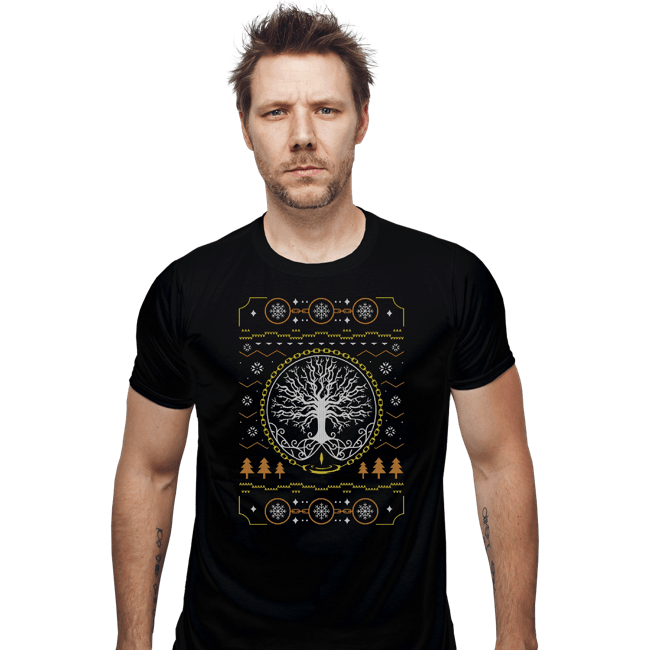Shirts Fitted Shirts, Mens / Small / Black Grace Golden Tree Ugly Sweater