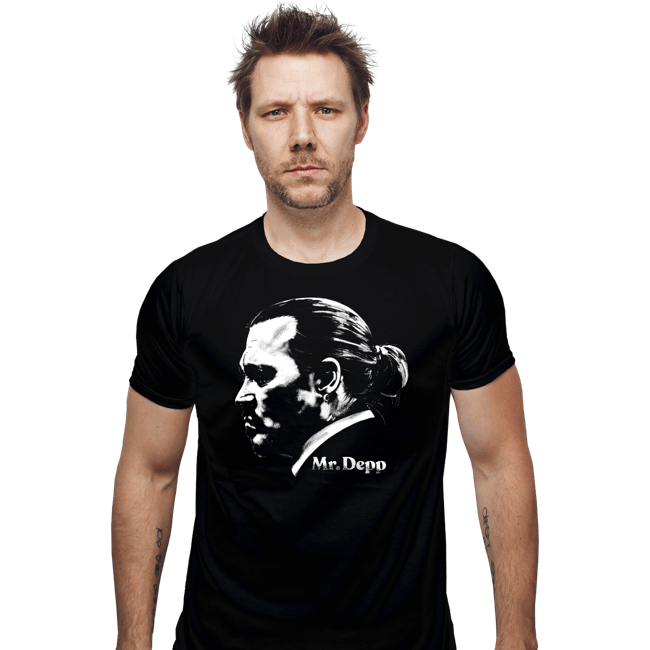 Daily_Deal_Shirts Fitted Shirts, Mens / Small / Black Mr. Depp