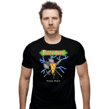 Load image into Gallery viewer, Shirts Fitted Shirts, Mens / Small / Black PIzza Quest
