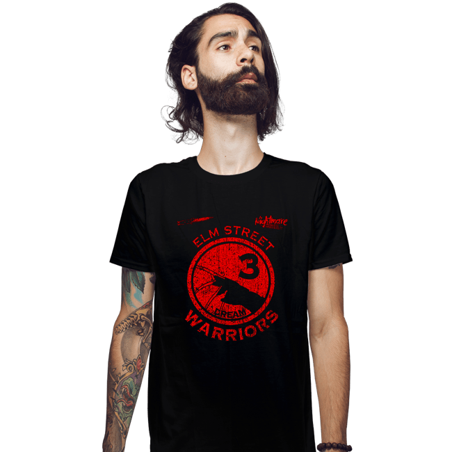 Sold_Out_Shirts Fitted Shirts, Mens / Small / Black Elm Street Warriors