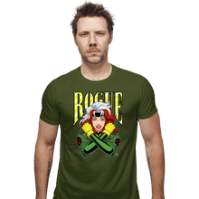 Load image into Gallery viewer, Daily_Deal_Shirts Fitted Shirts, Mens / Small / Military Green Rogue 97
