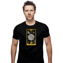 Load image into Gallery viewer, Shirts Fitted Shirts, Mens / Small / Black Tarot The World
