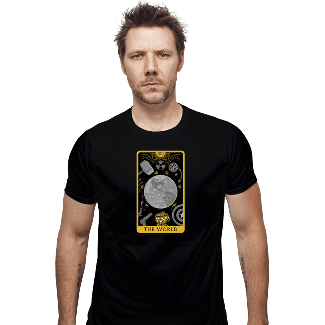 Shirts Fitted Shirts, Mens / Small / Black Tarot The World
