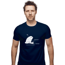 Load image into Gallery viewer, Shirts Fitted Shirts, Mens / Small / Navy Glass Graphic
