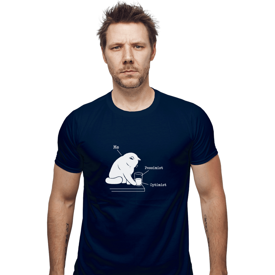 Shirts Fitted Shirts, Mens / Small / Navy Glass Graphic