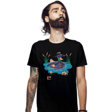 Load image into Gallery viewer, Secret_Shirts Fitted Shirts, Mens / Small / Black The Dark Duck
