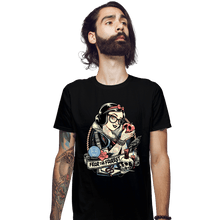 Load image into Gallery viewer, Daily_Deal_Shirts Fitted Shirts, Mens / Small / Black Rocker Snow White
