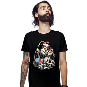 Daily_Deal_Shirts Fitted Shirts, Mens / Small / Black Rocker Snow White