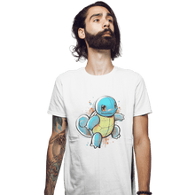 Load image into Gallery viewer, Shirts Fitted Shirts, Mens / Small / White Water Ink
