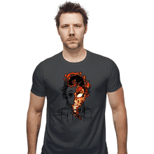 Load image into Gallery viewer, Daily_Deal_Shirts Fitted Shirts, Mens / Small / Charcoal Power God Of Fire

