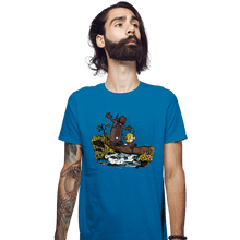 Load image into Gallery viewer, Secret_Shirts Fitted Shirts, Mens / Small / Sapphire The Adventures Of The Deer-Boy
