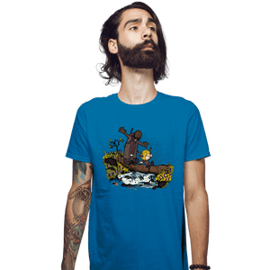 Secret_Shirts Fitted Shirts, Mens / Small / Sapphire The Adventures Of The Deer-Boy