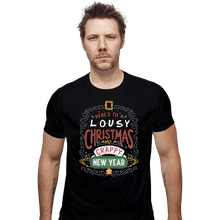 Load image into Gallery viewer, Shirts Fitted Shirts, Mens / Small / Black Friends Christmas
