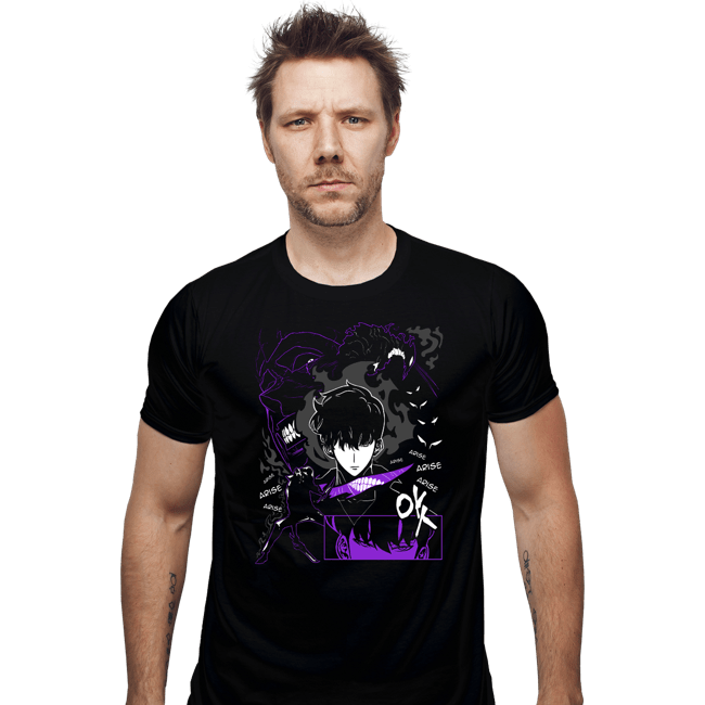 Daily_Deal_Shirts Fitted Shirts, Mens / Small / Black Shadow Monarch