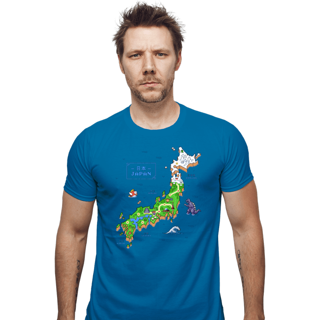 Secret_Shirts Fitted Shirts, Mens / Small / Sapphire Super Japan World!