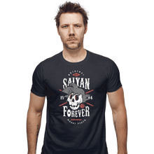 Load image into Gallery viewer, Shirts Fitted Shirts, Mens / Small / Dark Heather Saiyan Forever
