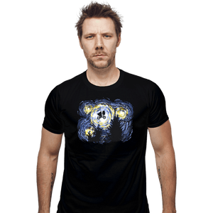 Secret_Shirts Fitted Shirts, Mens / Small / Black Starry Extraterrestrial