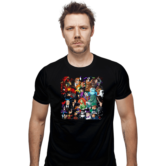 Secret_Shirts Fitted Shirts, Mens / Small / Black Batfam V Arkham