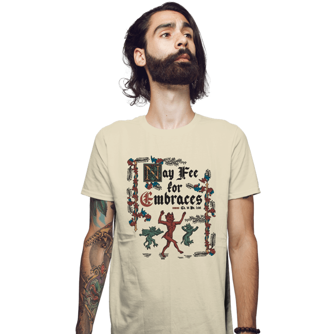 Daily_Deal_Shirts Fitted Shirts, Mens / Small / Sand Illuminated Free Hugs