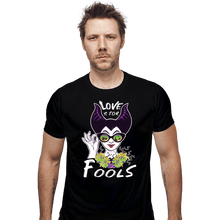 Load image into Gallery viewer, Daily_Deal_Shirts Fitted Shirts, Mens / Small / Black Love Is For Fools
