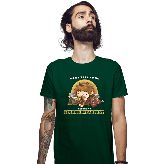 Daily_Deal_Shirts Fitted Shirts, Mens / Small / Irish Green Second Breakfast