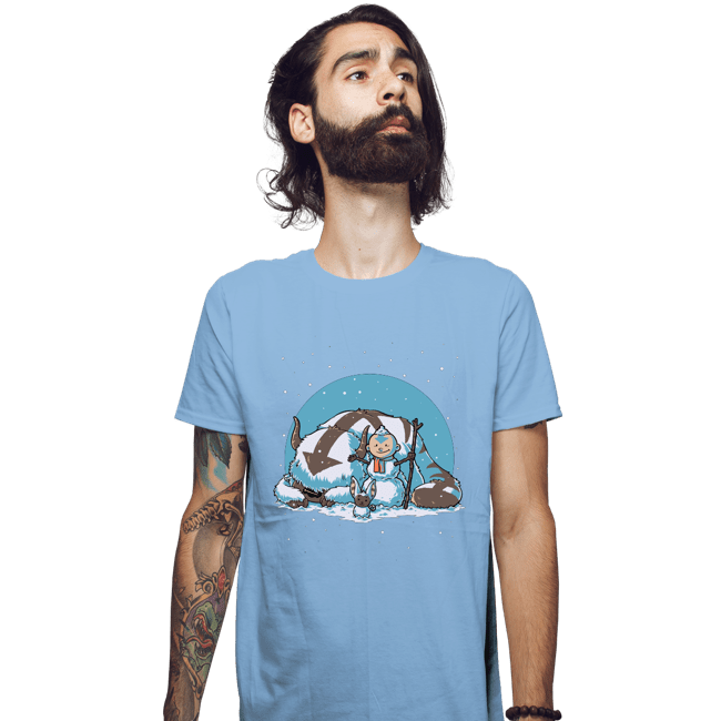 Secret_Shirts Fitted Shirts, Mens / Small / Powder Blue Snow Bender