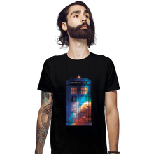 Load image into Gallery viewer, Secret_Shirts Fitted Shirts, Mens / Small / Black T A R D I S
