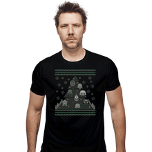 Load image into Gallery viewer, Daily_Deal_Shirts Fitted Shirts, Mens / Small / Black 40K Christmas Tree
