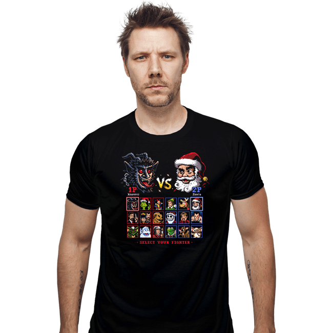 Daily_Deal_Shirts Fitted Shirts, Mens / Small / Black Battle For Christmas