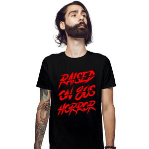 Daily_Deal_Shirts Fitted Shirts, Mens / Small / Black 80s Horror