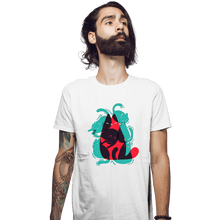 Load image into Gallery viewer, Shirts Fitted Shirts, Mens / Small / White Cat Shapes
