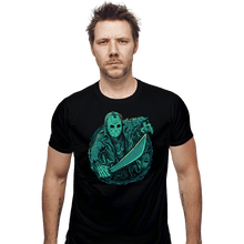 Load image into Gallery viewer, Daily_Deal_Shirts Fitted Shirts, Mens / Small / Black The Crystal Lake Slasher
