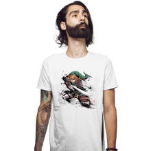 Load image into Gallery viewer, Secret_Shirts Fitted Shirts, Mens / Small / White Samurai Hero Of Time
