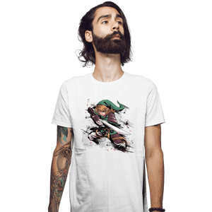 Secret_Shirts Fitted Shirts, Mens / Small / White Samurai Hero Of Time