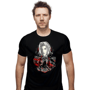 Daily_Deal_Shirts Fitted Shirts, Mens / Small / Black Sephiroth