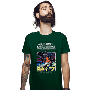 Secret_Shirts Fitted Shirts, Mens / Small / Irish Green Airships & Summons