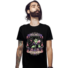 Load image into Gallery viewer, Daily_Deal_Shirts Fitted Shirts, Mens / Small / Black Villains Unite Maleficent
