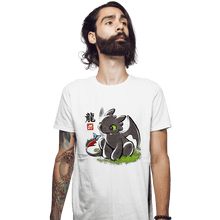 Load image into Gallery viewer, Shirts Fitted Shirts, Mens / Small / White Dragon Ink
