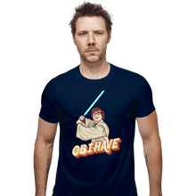 Load image into Gallery viewer, Secret_Shirts Fitted Shirts, Mens / Small / Navy Obihave
